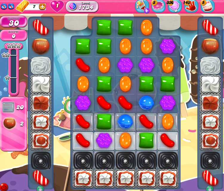 Candy Crush Saga 1734