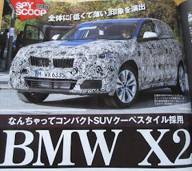 BMW 新型 X2のテストカーの画像