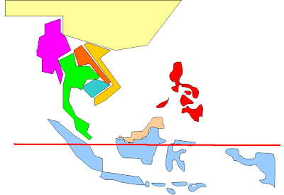 東南アジア 東南アジア手書き地図