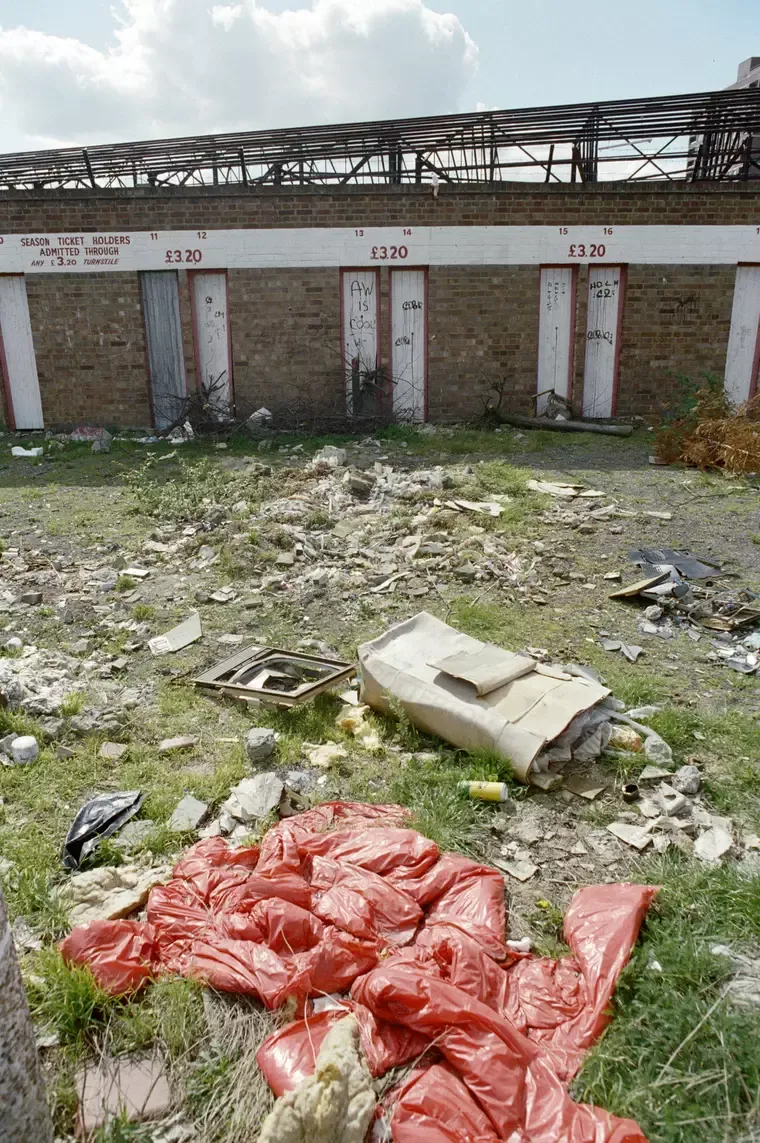 Abandoned former Premier League ground unrecognizable after seven years of neglect