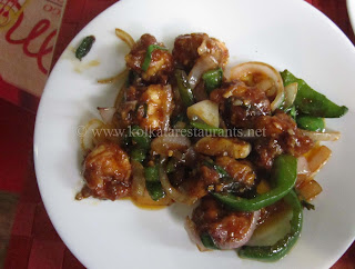 Chilly Garlic Shrimp Prawn at Mango People Golpark Kolkata