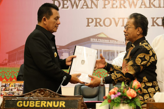 Rapat Paripurna, Gubernur Ansar Sampaikan Ranperda RUED Provinsi Kepri Tahun 2023-2050