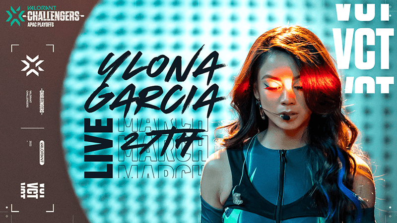 Riot Games invites Ylona Garcia to perform during the VCT APAC 2022 playoffs