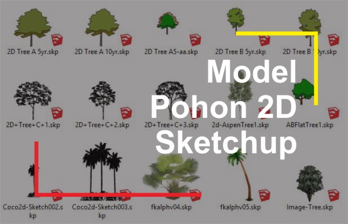 Download Pohon 2D File Sketchup