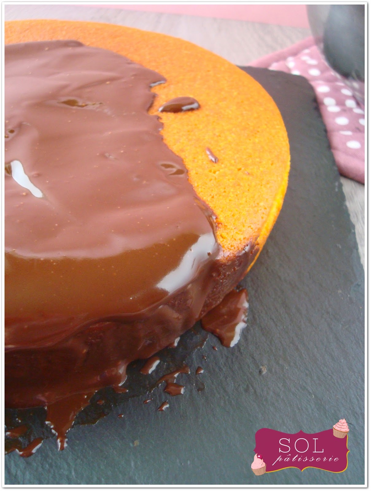 Gâteau carotte-amandes et ganache au chocolat sans gluten - Bolo de cenoure e amêndoas com ganache de chocolate sem gluten