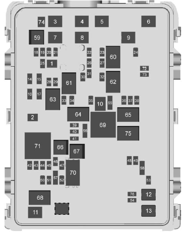 Engine Compartment Fuse Panel Diagram