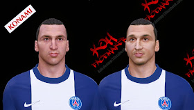 PES 2014 Zlatan Ibrahimovic Face by K0H