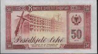 Albania 50 Lek 1976 P# 45