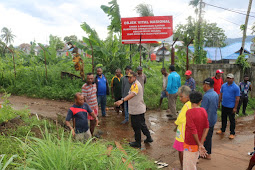 Kapolres Bersama Walikota Kunjungi Lokasi Longsor di Seputaran Kota Jayapura