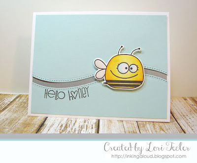 Hello Honey card-designed by Lori Tecler/Inking Aloud-stamps from Paper Smooches