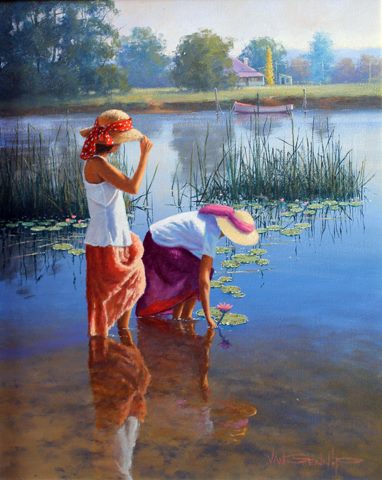 Gorgeous Photos, painting of two girls - creativity