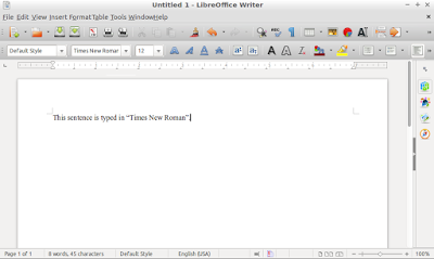 Times New Roman font in LibreOffice for Ubuntu