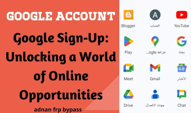 google sign up create account