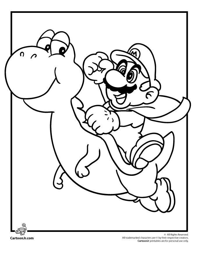 Coloring Pages Mario 3