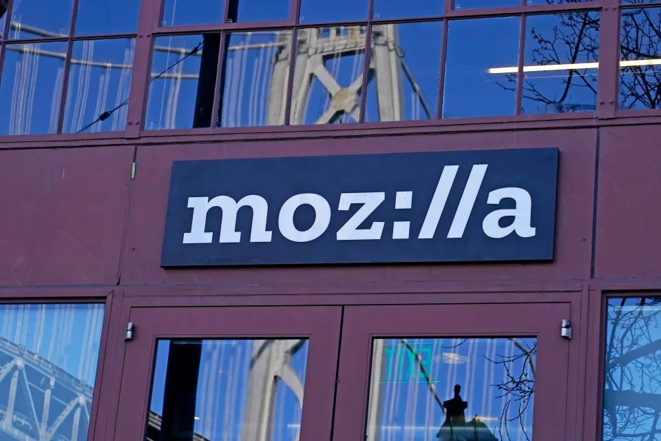 Mozilla's logo on a building