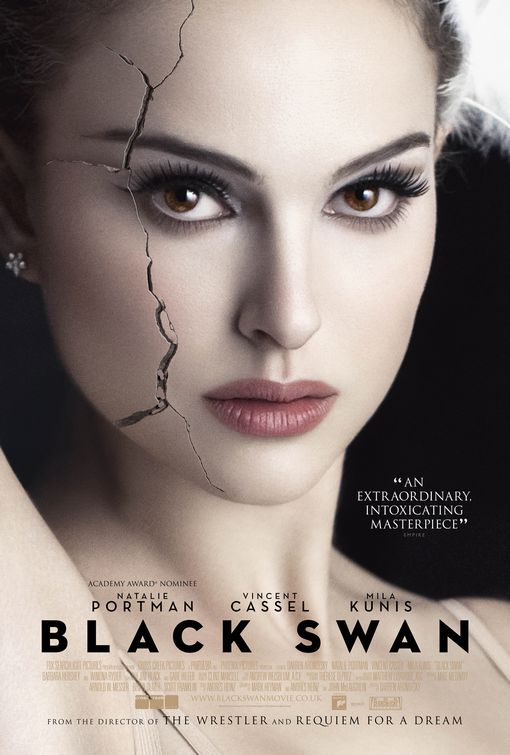 Black Swan film poster. Watching the film sometimes you don't know what's 