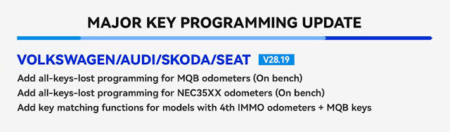 Xtool از VAG MQB NEC35XX IMMOBILIZER 1 پشتیبانی می کند