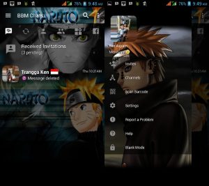 bbm mod Naruto v3.3.0.16 versi terbaru