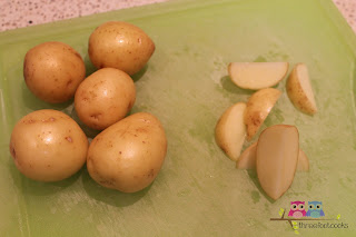 Homemade hamburgers and potato wedges