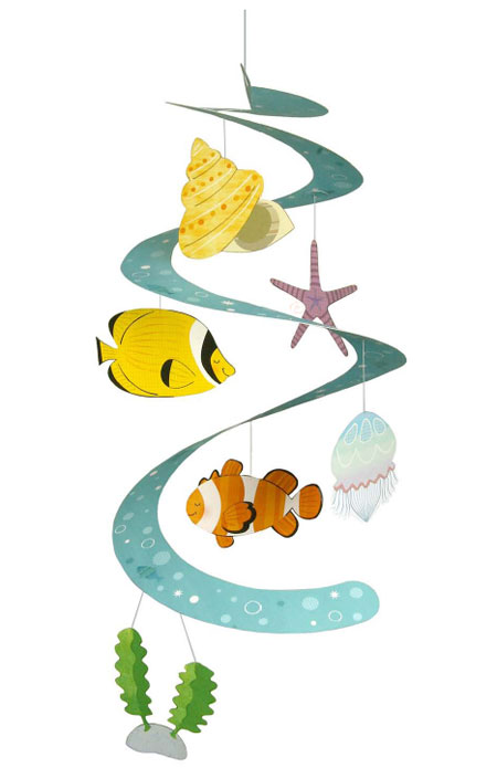 String Decoration Sea Creatures Papercraft