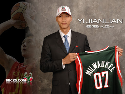 Yi Jianlian Milwaukee Bucks NBA Wallpaper