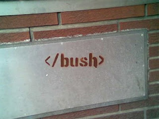 geeks humor the end of bush graffiti