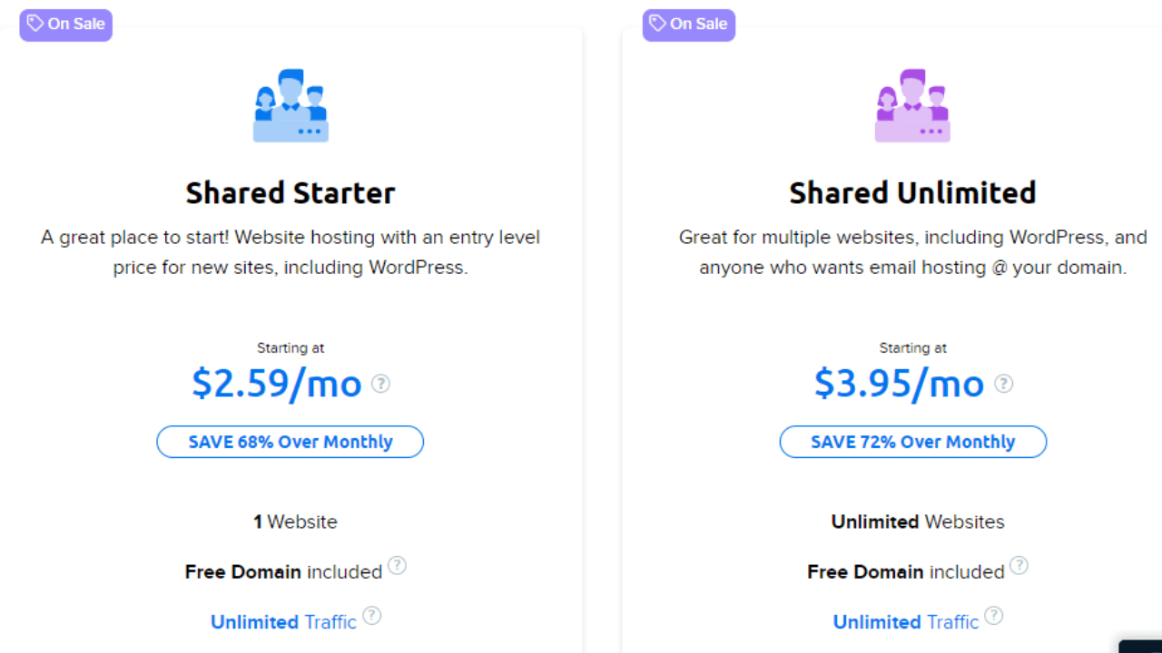 DreamHost Shared Hosting Plans and Pricing