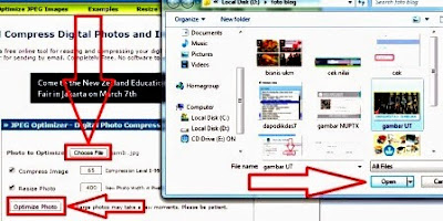 gambar cara compress foto
