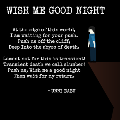 wish me Good night poem