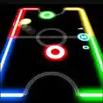 Play Glow hockey Online Game without downloading anything.