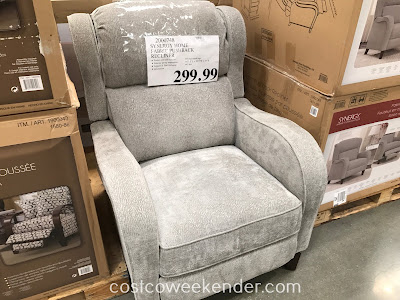 Relax in style at home on the Synergy Home Furnishings Fabric Pushback Recliner
