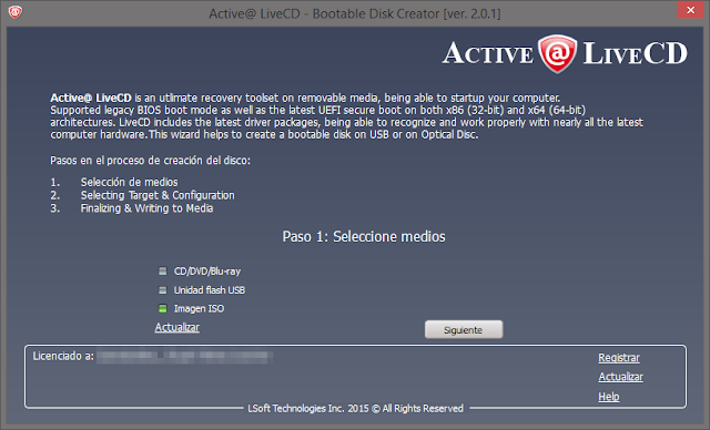 Active@ LiveCD Professional 2.0.1 [Herramientas de recuperación de datos y sistemas Windows]