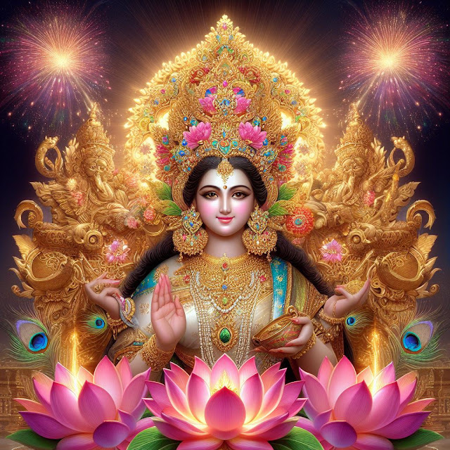 Ma Laxmi Artwork for Wealth and Fortune, Luxmi Mata Wallpapers for Financial Growth, Maha Laxmi Photos For Attracting Wealth