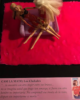 Muestra artística con Barbies sobre la violencia de género en la música