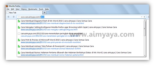 History pada mozilla firefox merupakan catatan atau rekaman daftar alamat website yang per Cara Menghapus History Mozilla Firefox