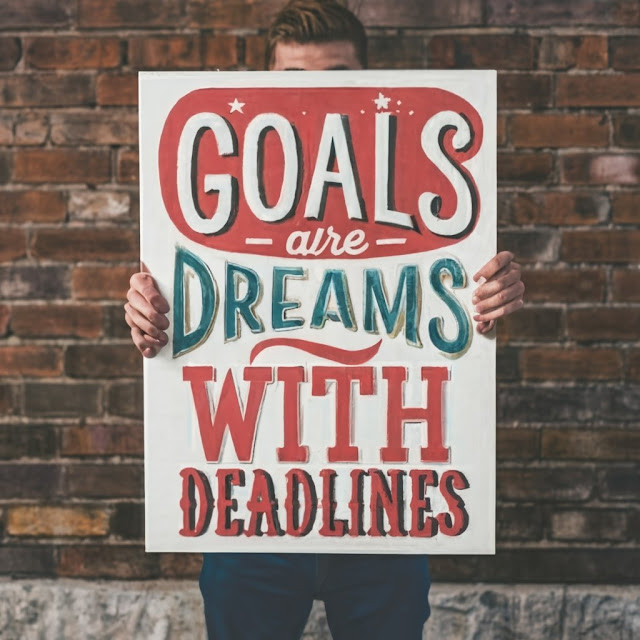 Goals are dreams with deadlines.
