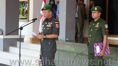 Komandan Kodim 1404 Pinrang Inspektur Upacar peringatan HKN ke 111