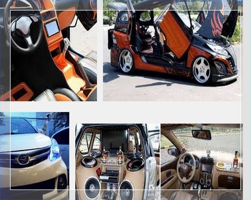 Foto modifikasi  mobil xenia  baru all new warna hitam  