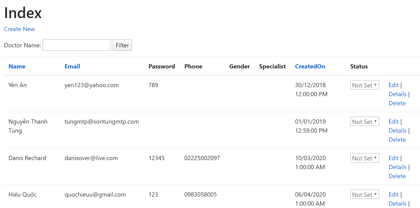 #3 Thêm sắp xếp (Sorting) dữ liệu cho bảng trong ASP.NET Core MVC