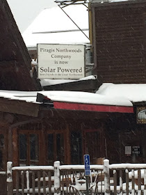 solar powered business, Ely, Minnesota