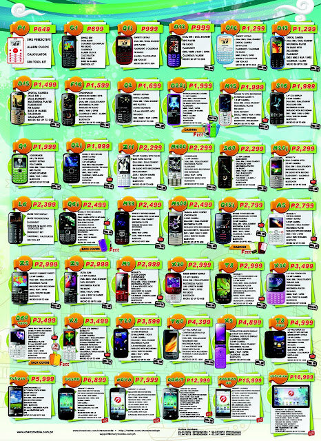 Cherry Mobile Phones Price List, Features, Specs, Promos