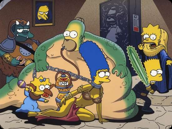 cool star wars photos the simpsons homer the hutt