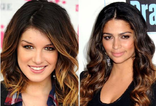 Shenae Grimes e Camilla Alves com a t cnica Ombr Hair em seus cabelos 