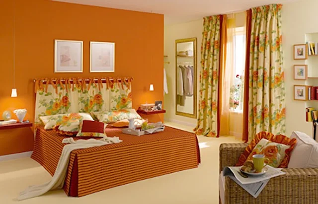 DORMITORIO NARANJA ORANGE BEDROOMS ORANGE DORMS by dormitorios.blogspot.com