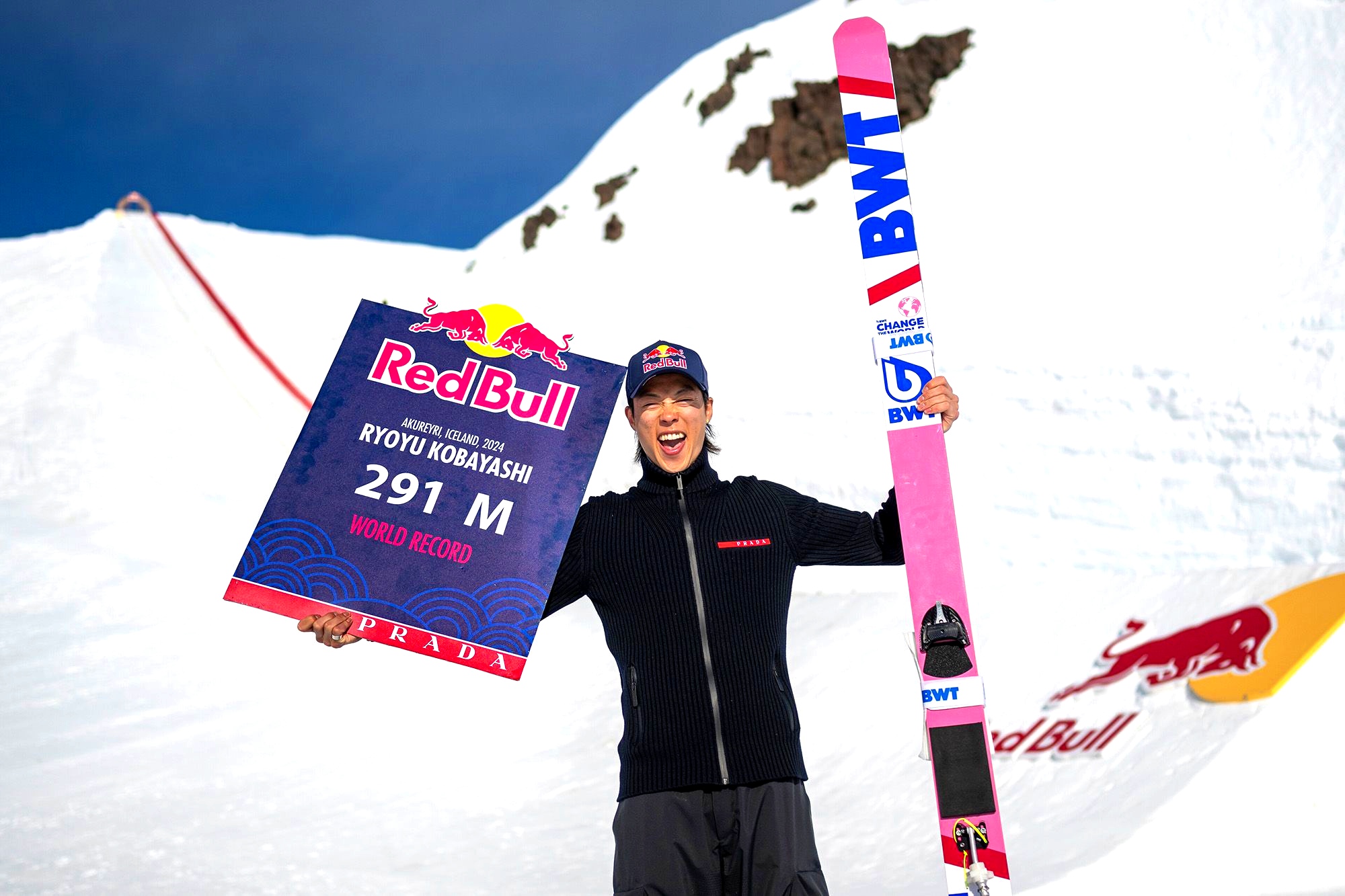 Japanese Ski Jumper Ryōyū Kobayashi Shatters World Records with Epic Jump in Iceland