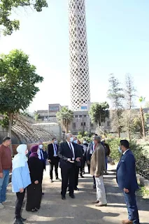 وزير الزراعة يتفقد حديقة الزهرية بالزمالك