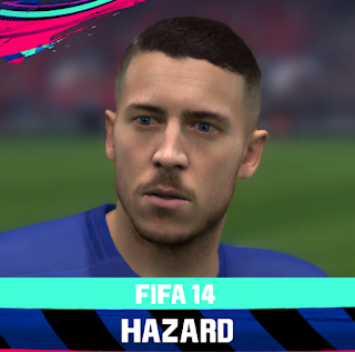 FIFA 14 Faces Eden Hazard by Rale