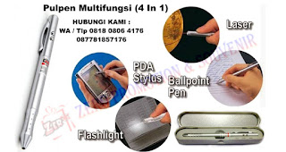 Souvenir pen 4 in 1 dengan METAL BOX