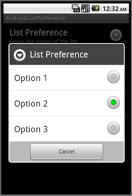 ListPreference