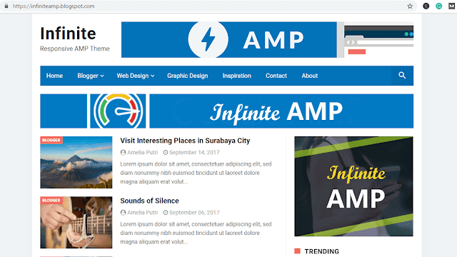 Most Download  AMP Blogger Templates of 2020